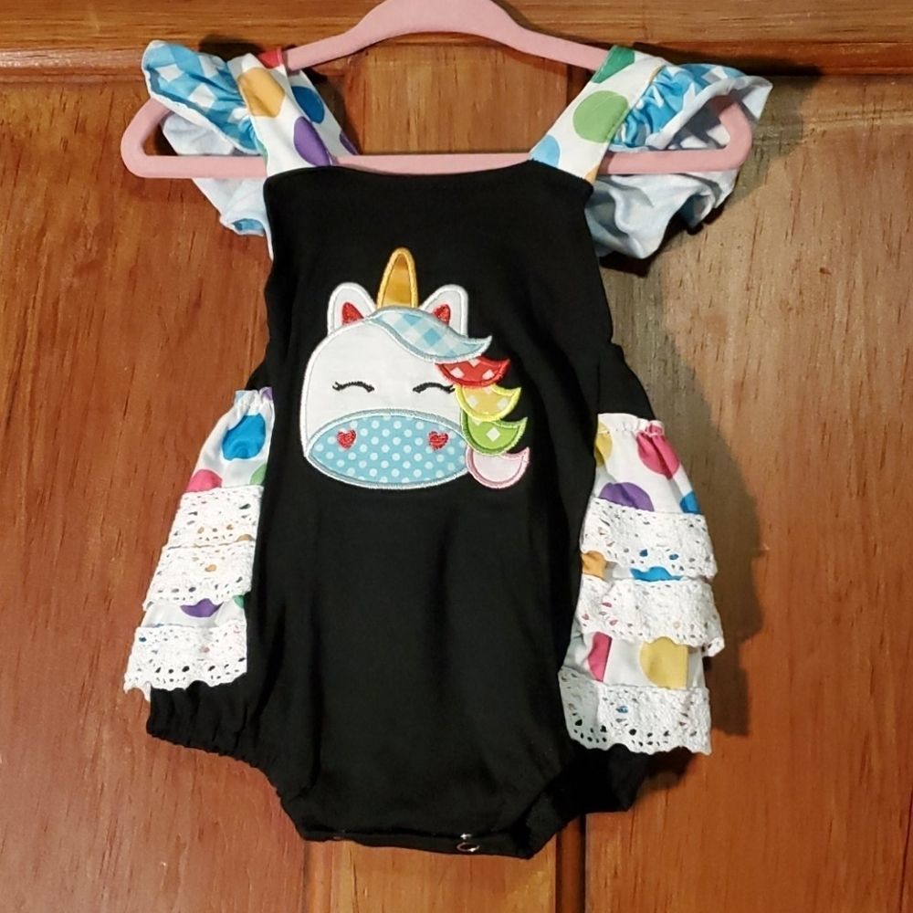 NEW UNICORN BUBBLE ROMPER